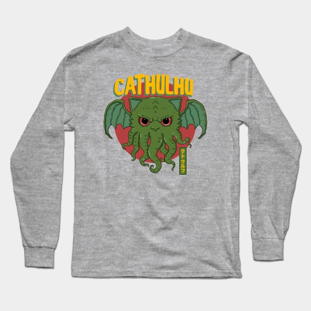 Cthulhu Mythos Long Sleeve T-Shirt by Japanese Neko